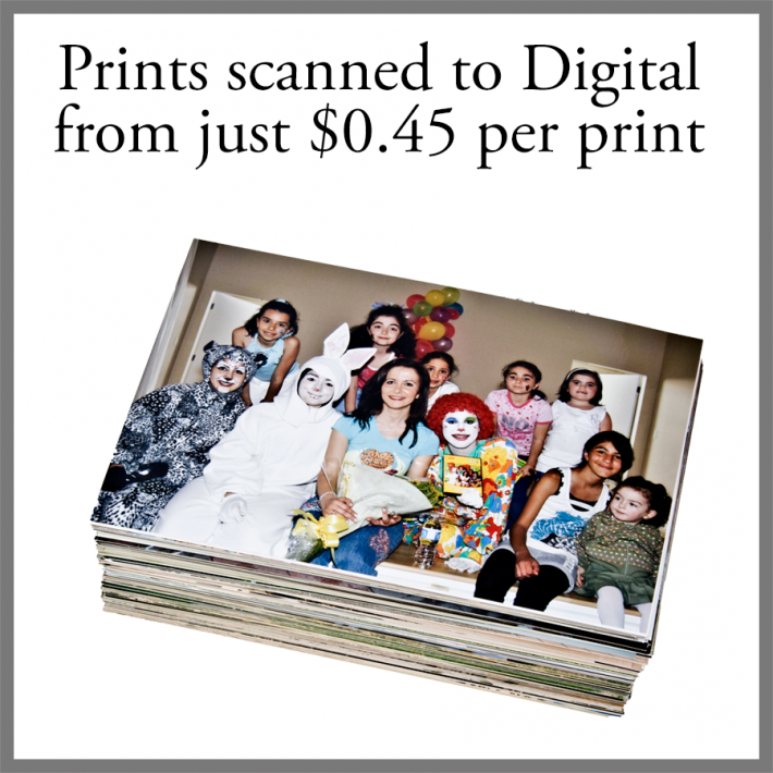 Prints scanned to Digital